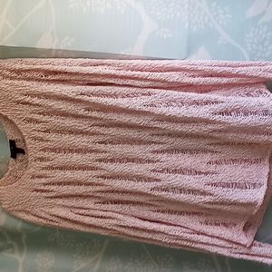 Pink knotted knitted sweater